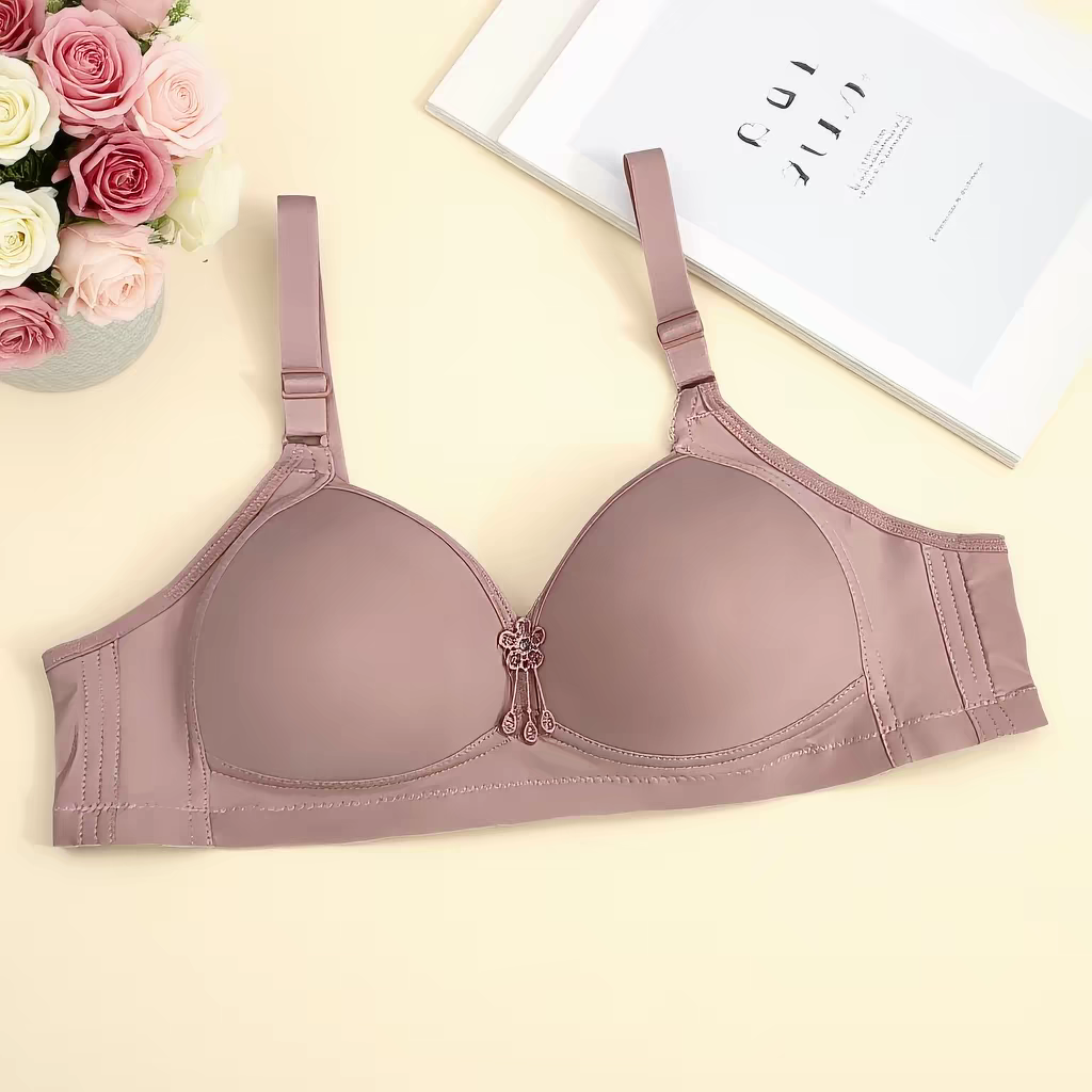 Floral Charm Lightly Padded Bra – Smooth Cup Design