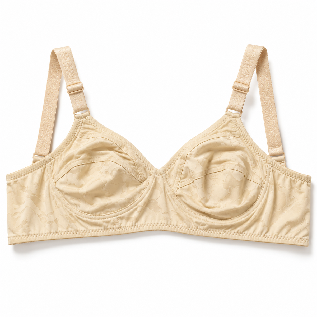 Floral Jacquard Wireless Comfort Bra