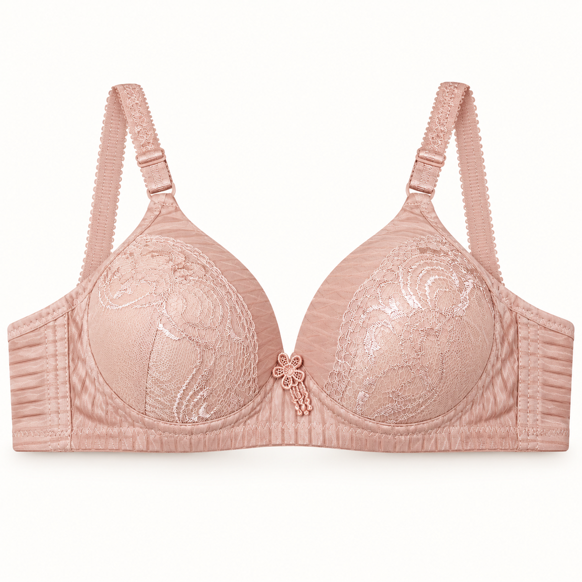 Elegant Floral Lace Padded Bra