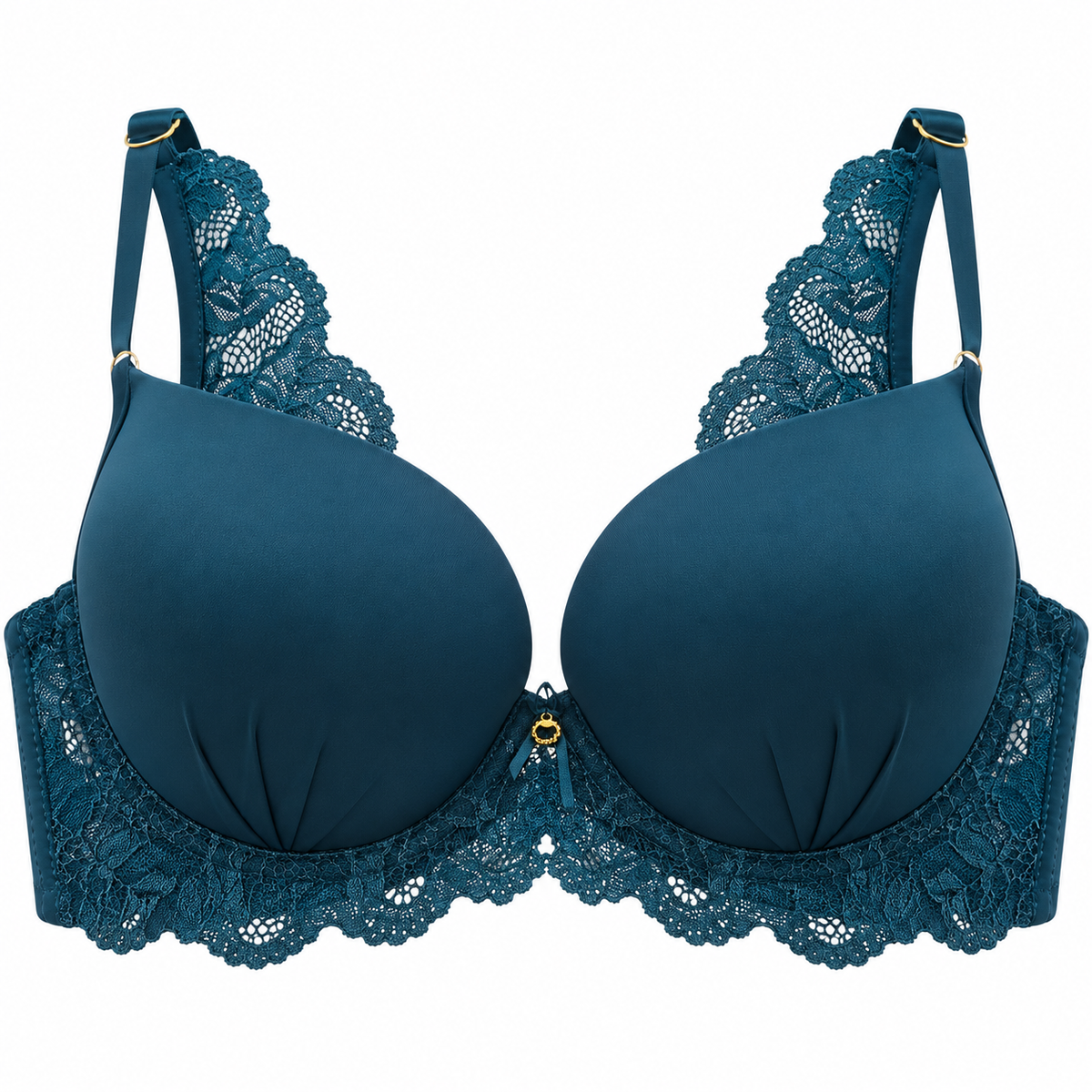 Elegant Lace Padded Bra with Floral Lace Detailing