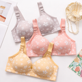 Floral Print Wireless Lightly Padded Comfort Bra