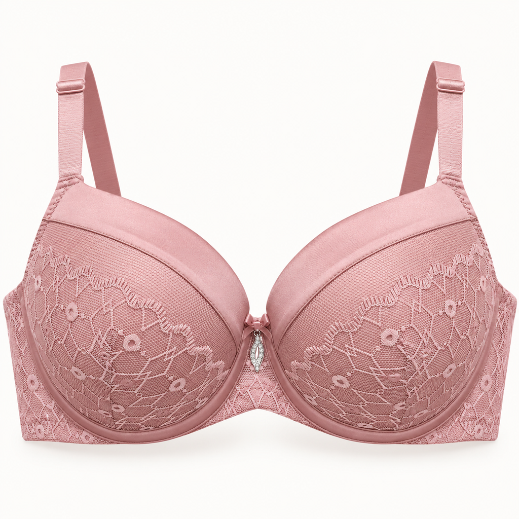 Elegant Floral Lace Padded Underwire Bra – Everyday Comfort & Support