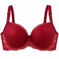 Mahroon Essential 2-Hook Bra  - B Cup 8A-8F
