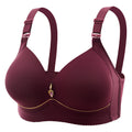 Thin Padded Wireless Push-Up Bra -Mahroon 452