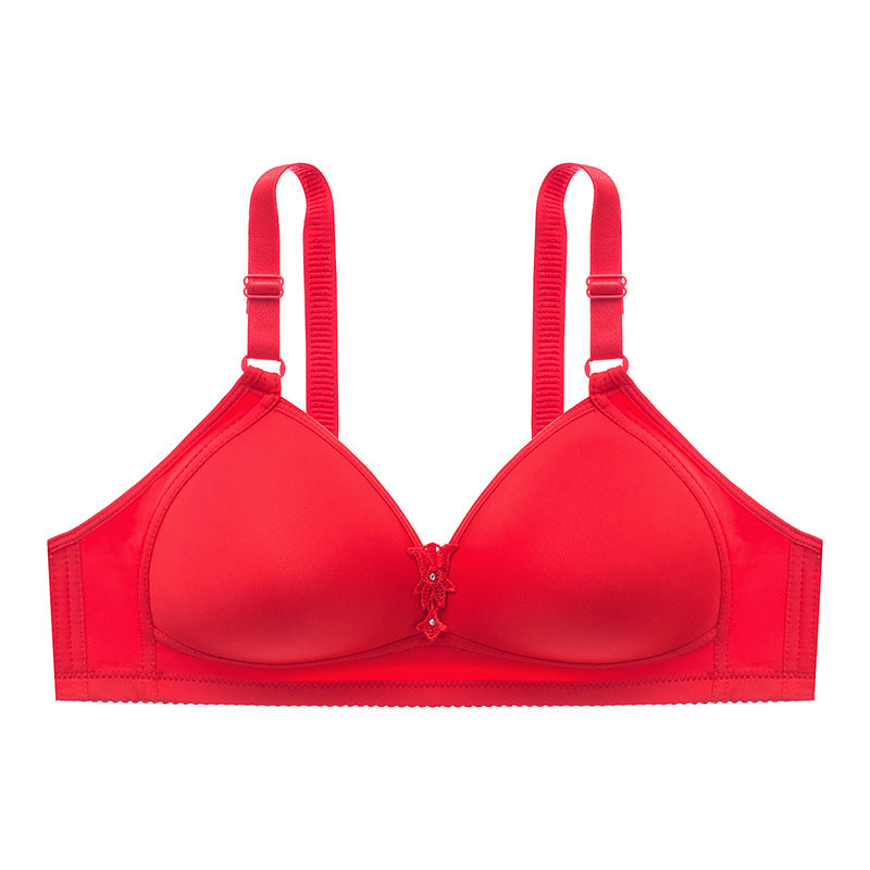 Plus-Size Smooth Support Bra -Red 452