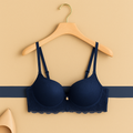 Polka Dot Push-Up Bra- Navy 453