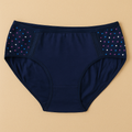 Side Dotted Panty Navy