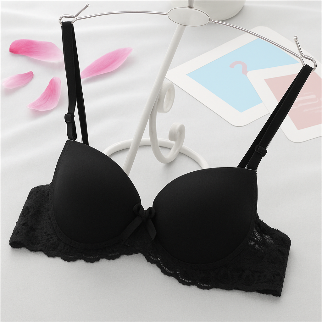 Black Color Push-Up Bra 447