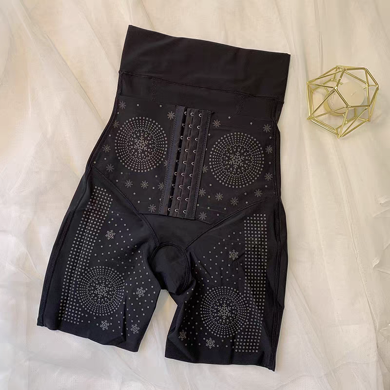 Printed Shapewear with Hook - Black