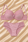 Elegant aur Premium Pink Blossom Lace Bra A4. 002