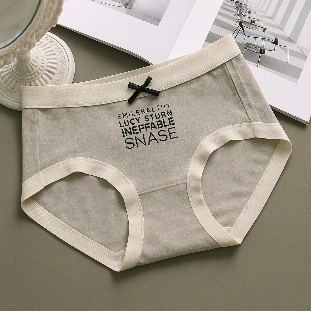 Contrast Trim High Rise Cotton  Panty