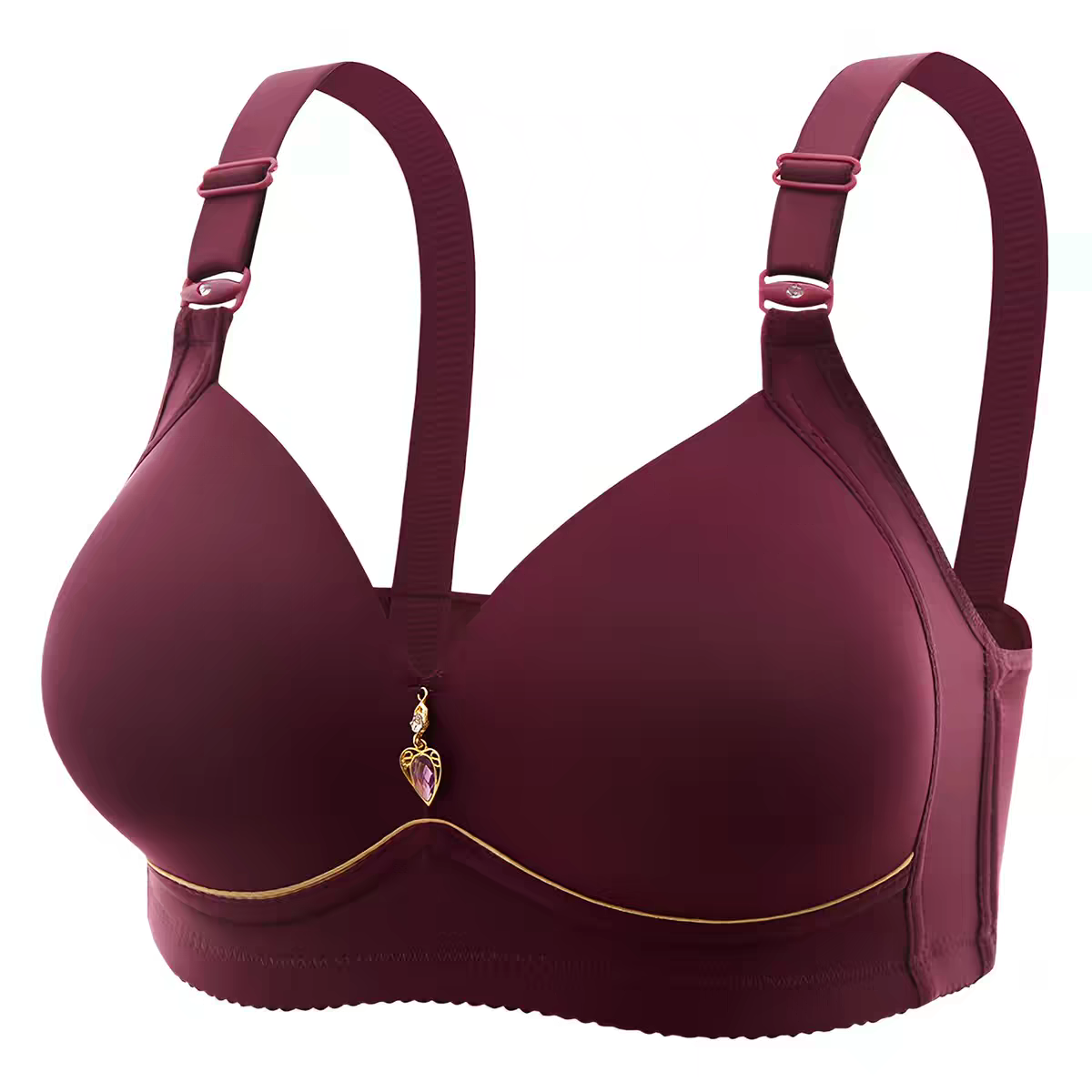 Mahroon Soft Padded Comfort Bra A8-E8