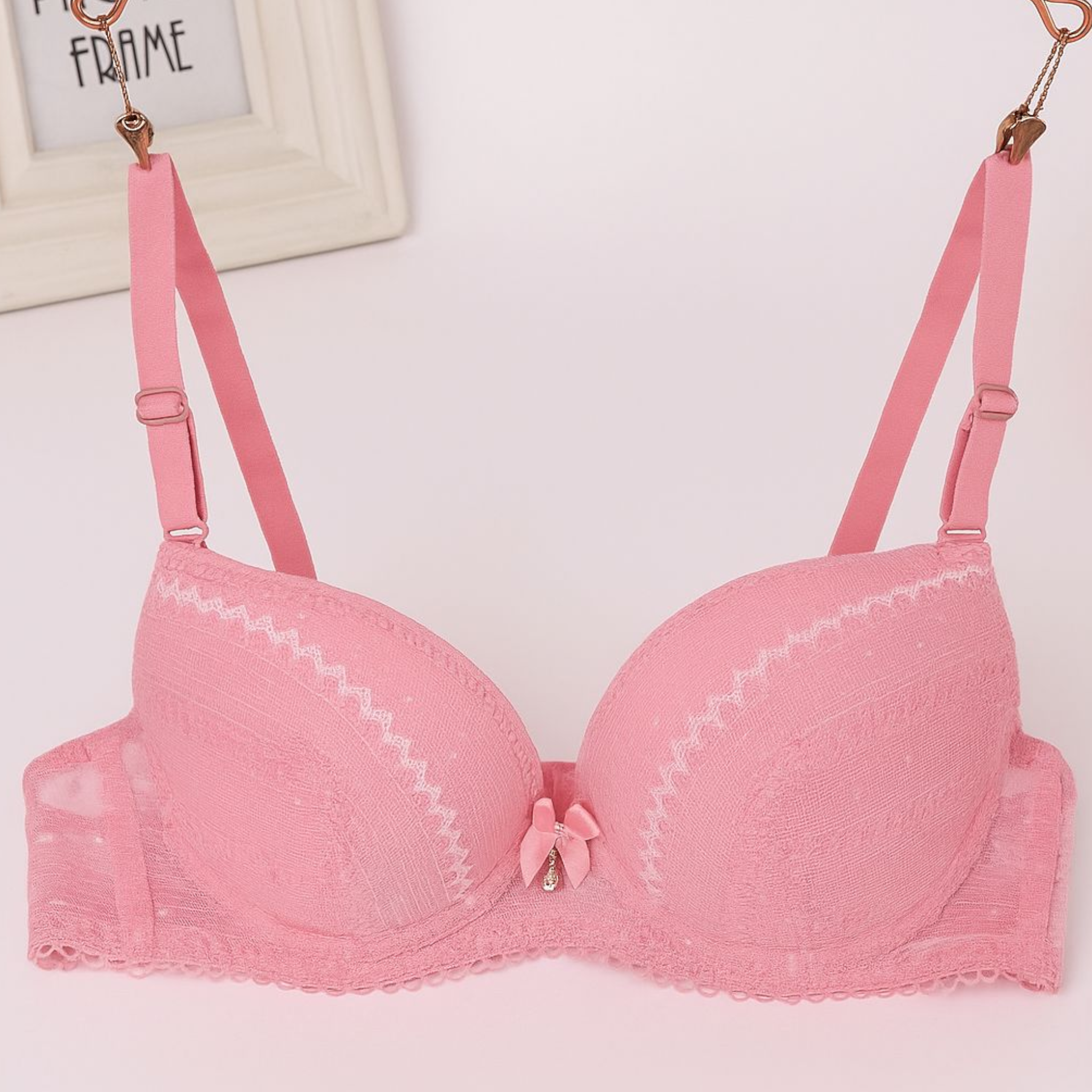 Pink Color Push-Up Bra 447