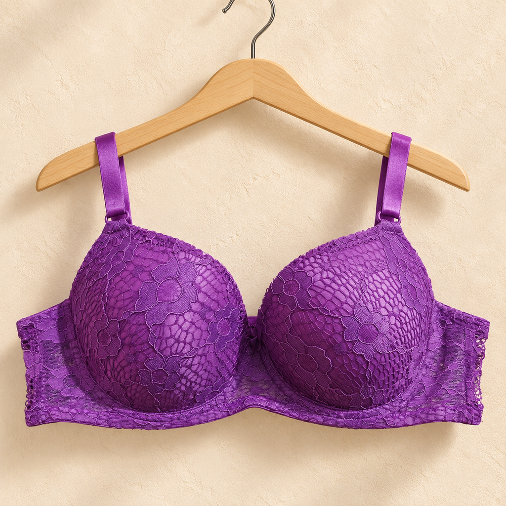 Deep Purple Wireless Comfort Bra 8A-8F