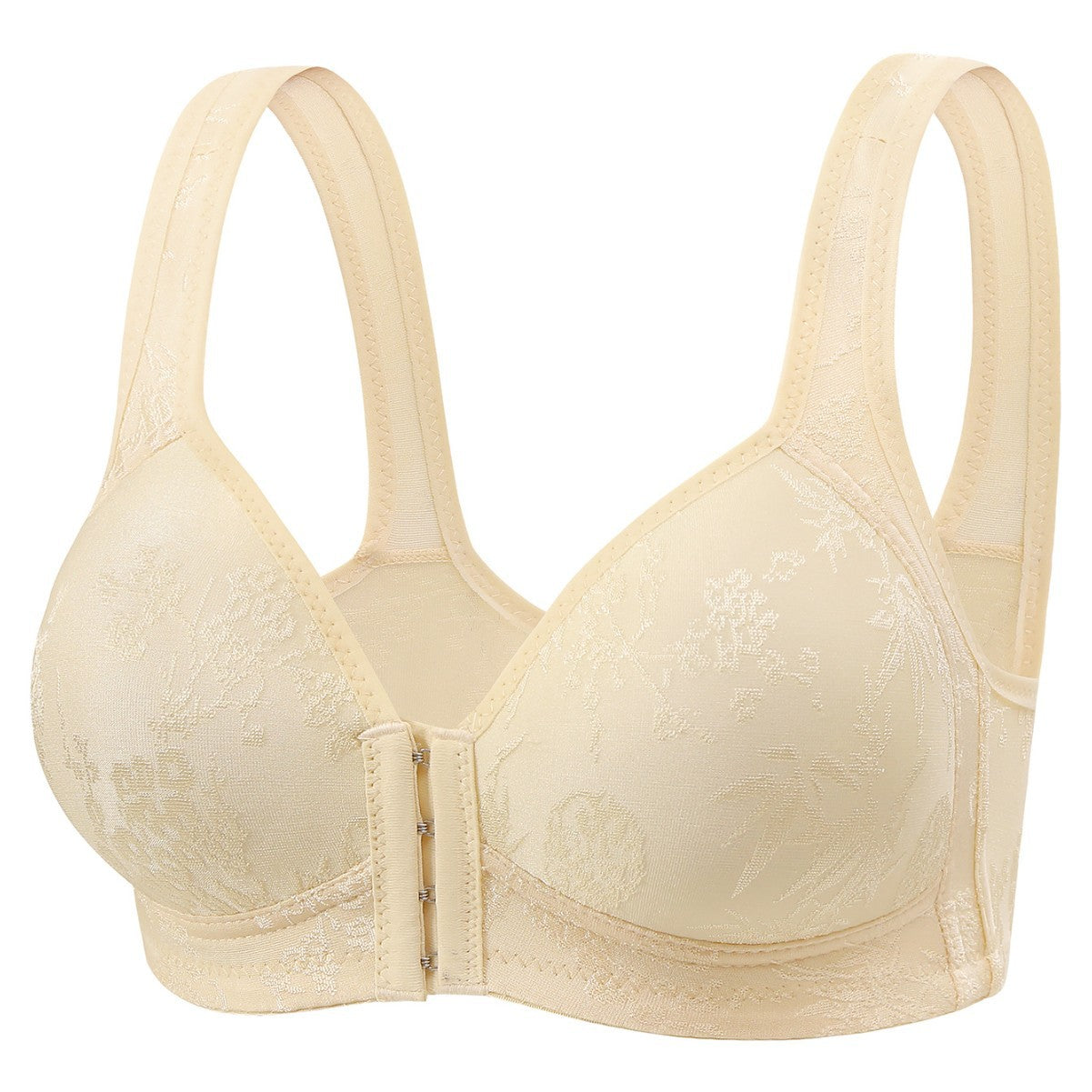 Adjustable Front Open Nursing Bra- Skin 453