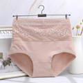 High-waist  Lace Details Underpants