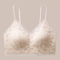 Elegant Floral Lace Bralette Pinkish Light Skin 443
