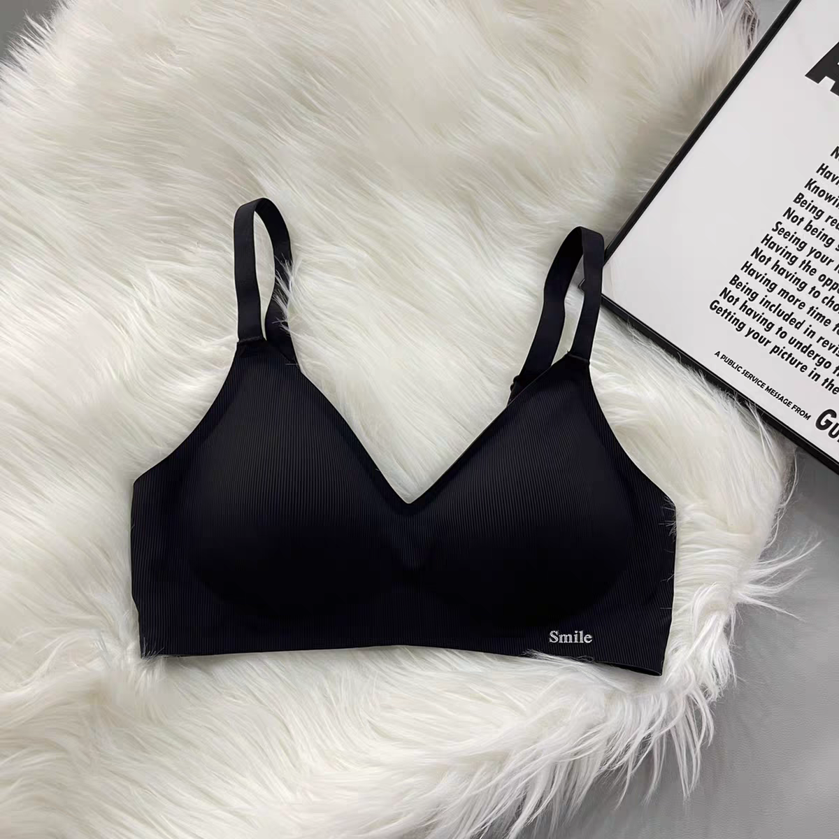 Seamless Soft Padded Bra- Black 457