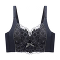 Grace Lace Comfort Bra - Charcoal Grey 401