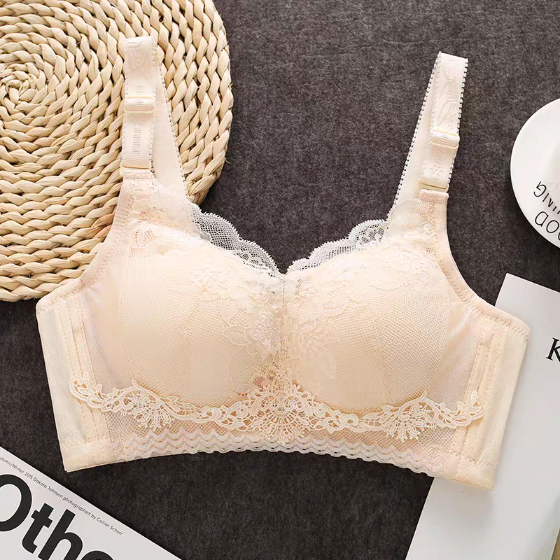Soft Lace Wireless Padded Comfort Bra – Nude Beige 449