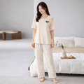 Ladies Soft Night Suit - Beige 402