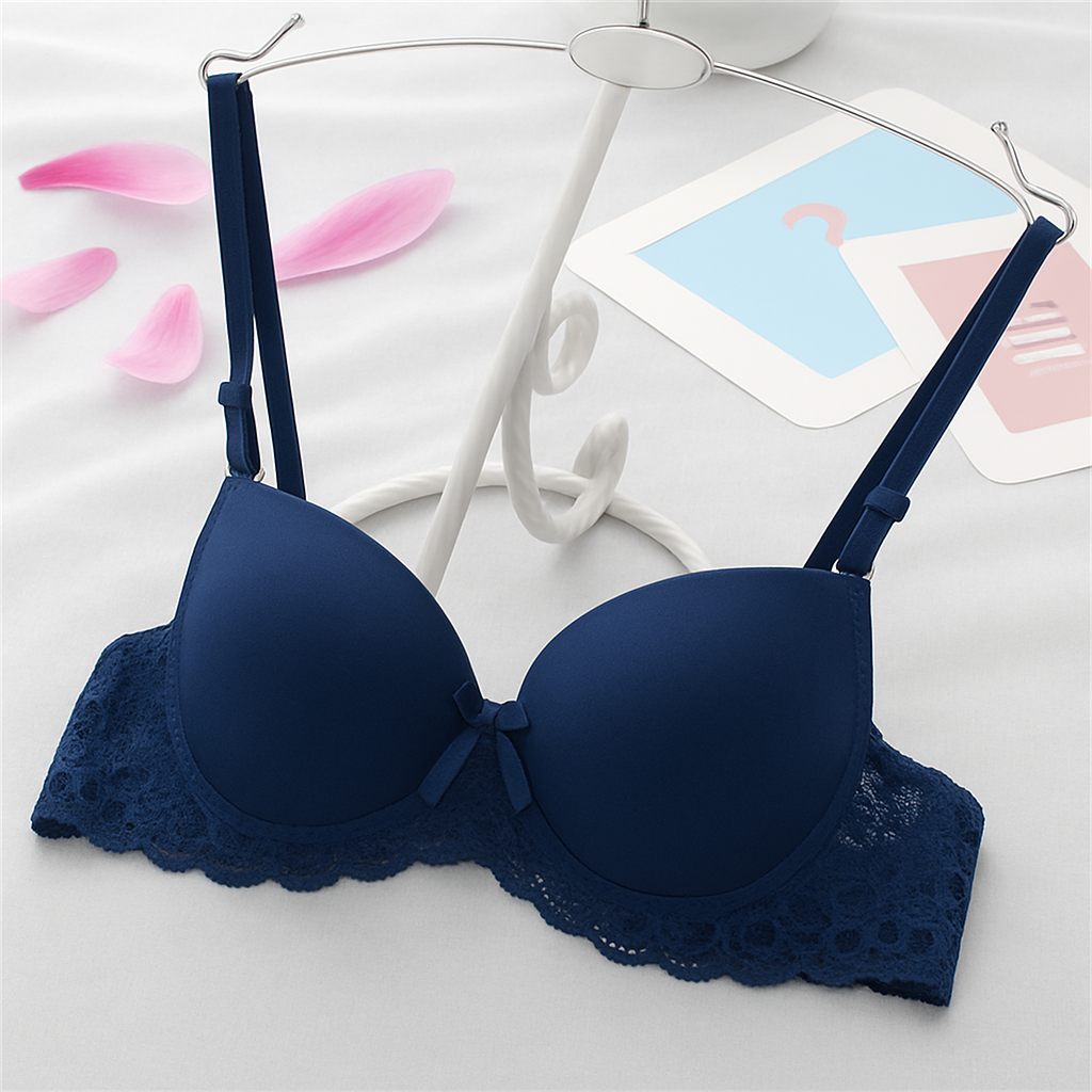 Navy Color Push-Up Bra 447