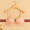 Polka Dot Push-Up Bra-Baby Pink 453