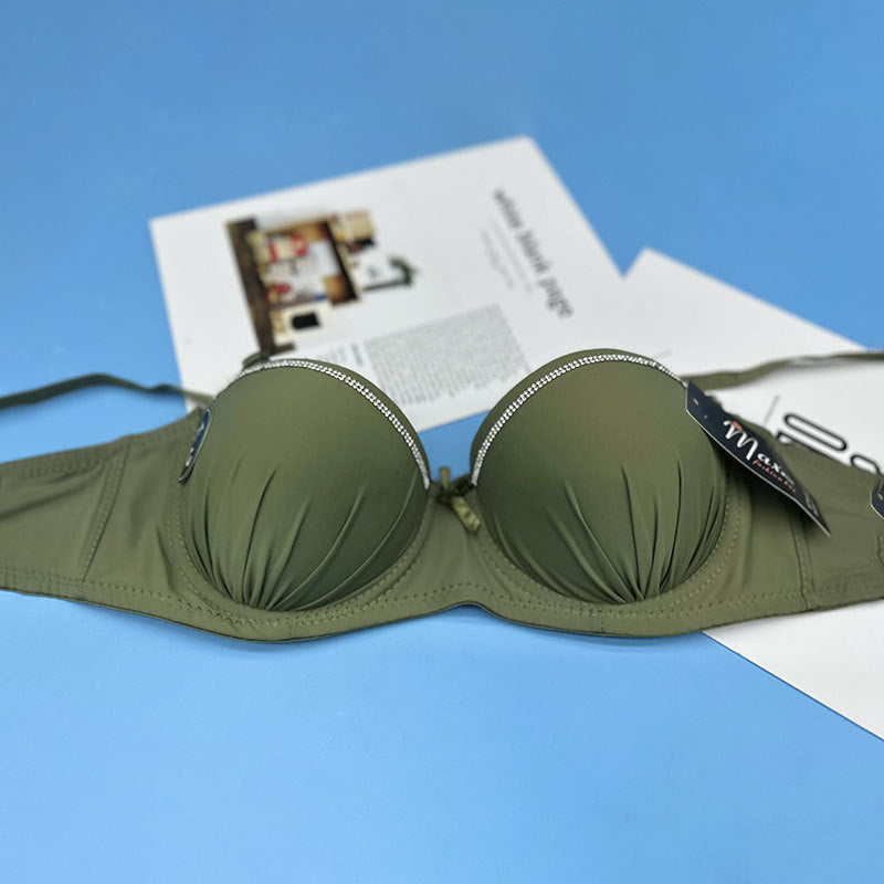 Invisible Fit Soft Padded Bra - Olive Green 449
