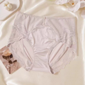 Elegant Nude Lace High Waist Comfort Panty