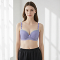 Purple grey Color Push-Up Bra 447