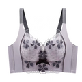 Grace Lace Comfort Bra -Lilac Grey401