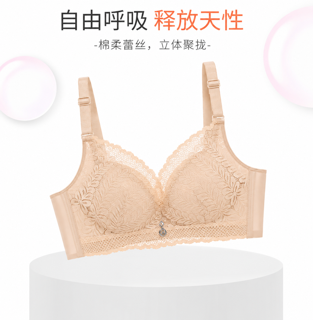 Women’s Lace Bra – (Mint Skin) A3-F3