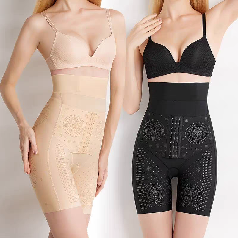 Printed Shapewear with Hook - Black