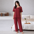 Ladies Soft Night Suit -Mahroon 403