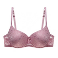 Full Support Lace Padded Rose Pink 401