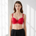 Red Color Push-Up Bra 447