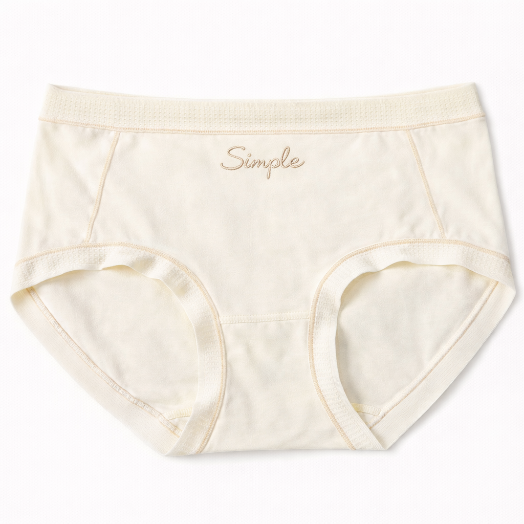 Contrast Trim Cotton Panty -LU003