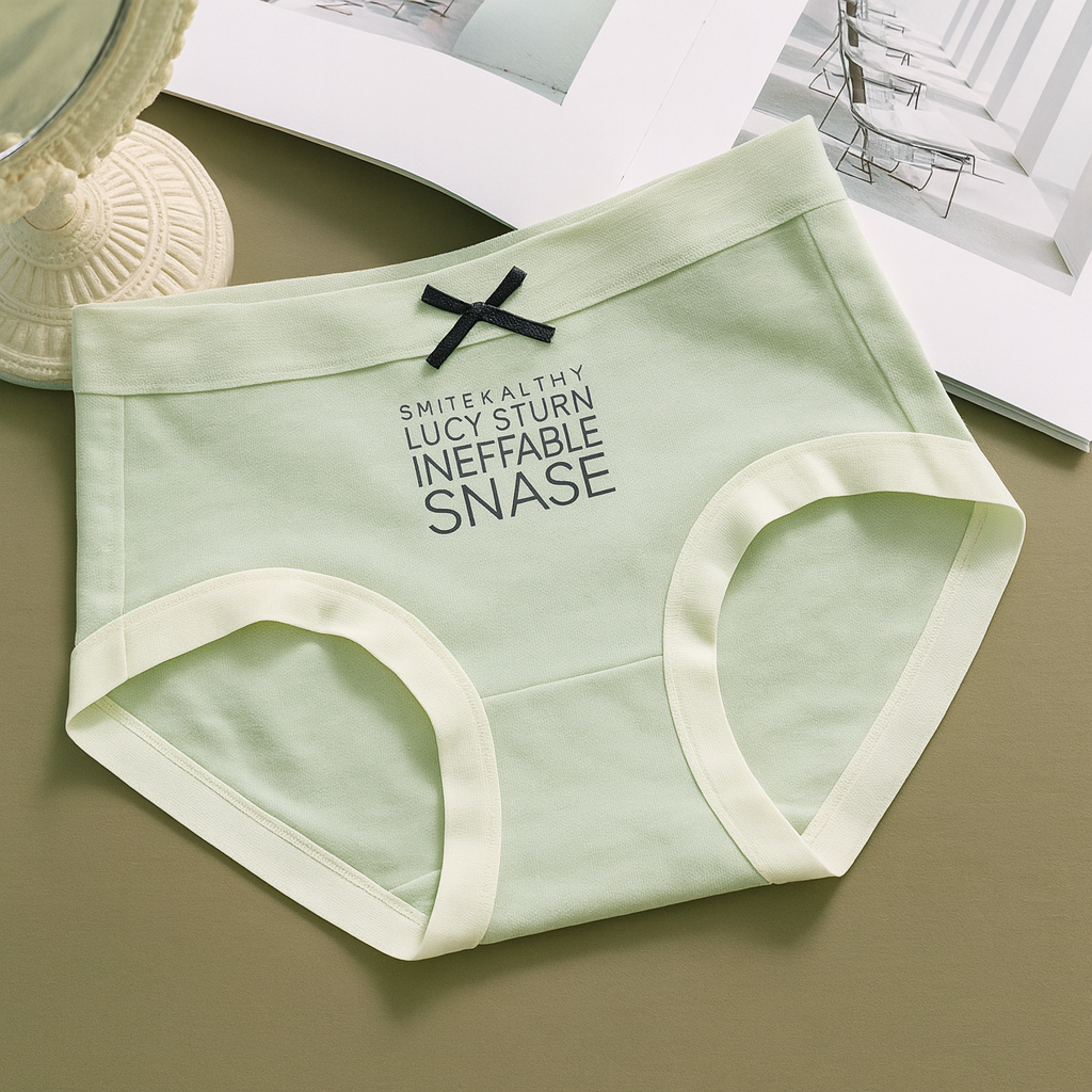 Contrast Trim High Rise Cotton  Panty