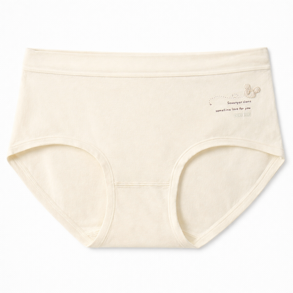 Bear Patch Breathable Cotton Panty- LU002