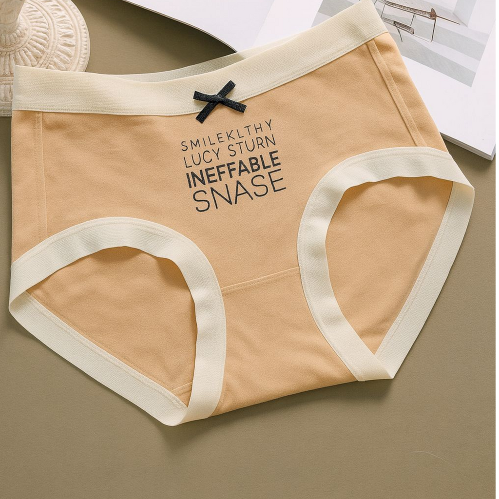 Contrast Trim High Rise Cotton  Panty