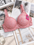 Dusty Rose Floral Lace Padded Bra 🌸