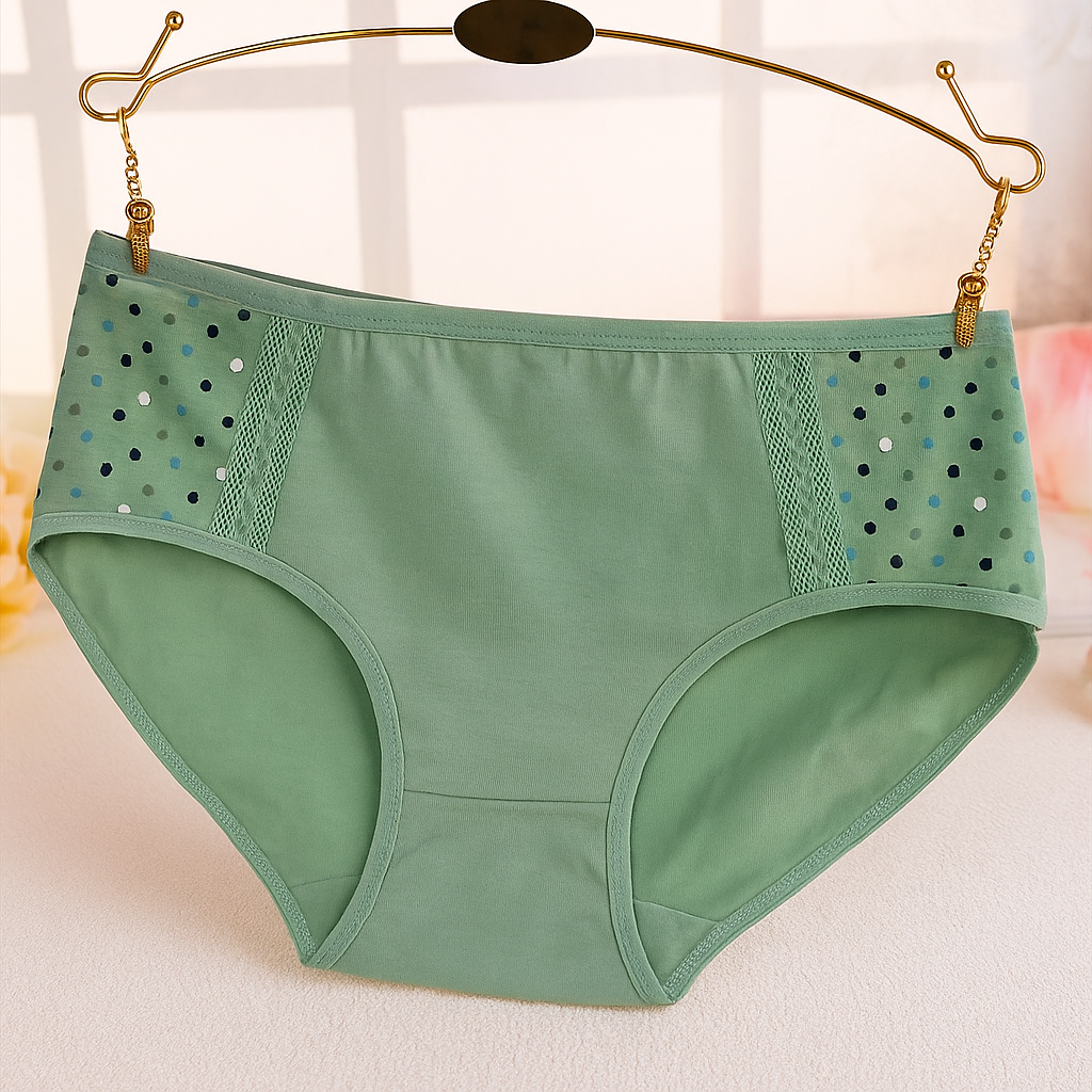 Side Dotted Panty Pistachio