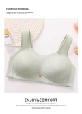 Full Coverage Comfort Bra – Green 444
