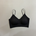 Seamless Textured Bralette – Black 444