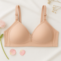 Plus-Size Smooth Support Bra -Pinkish Beige 452