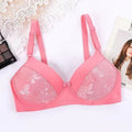 Soft Lace Bra with Natural Support - Pink 443