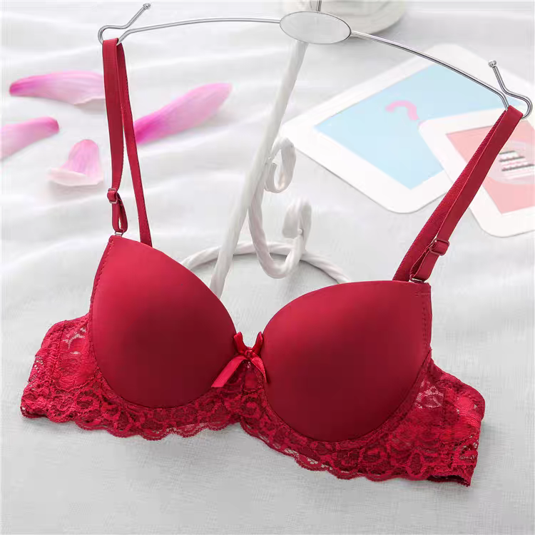 Red Color Push-Up Bra 444