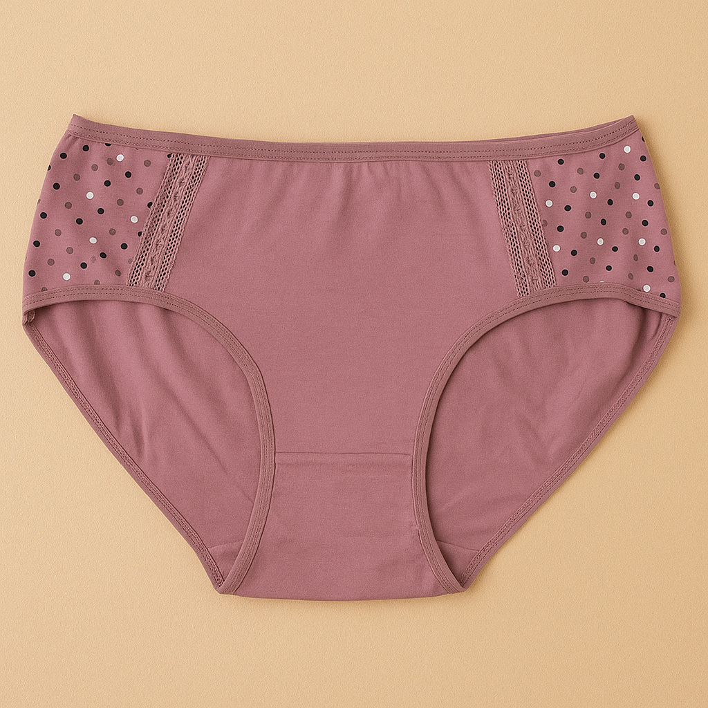 Side Dotted Panty Pink