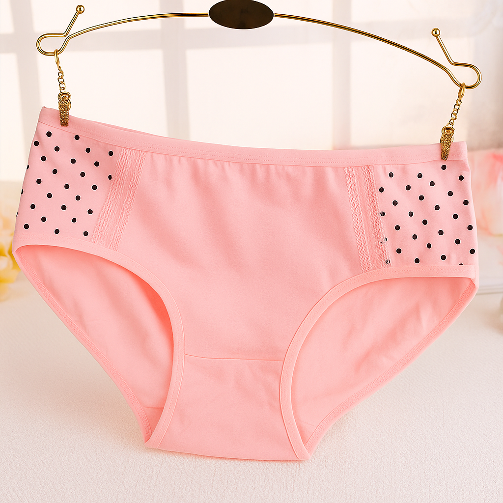 Side Dotted Panty Baby Pink