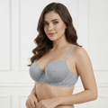 Polka Dot Push-Up Bra Grey 447